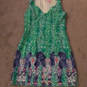 Lilly Pulitzer Tandi Shift Dress Toucan Green